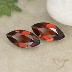 2.04 ctw Red Pyrope Garnet Stones, Natural Pyrope Garnet in Marquise Facet Shape for Sale