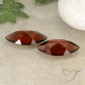 Pyrope Garnet Gemstones in 9.9 x 5 mm Size for Sale, Pyrope Garnet Stones in Deep Red Color