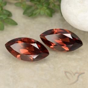 2.47 ctw Red Pyrope Garnet Stones, Natural Pyrope Garnet in Marquise Facet Shape for Sale