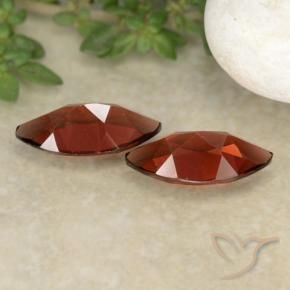 Pyrope Garnet Gemstones in 10.1 x 5.1 mm Size for Sale, Pyrope Garnet Stones in Dark Red Color