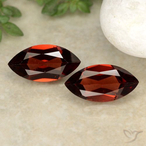 2.38 ct Marquise Cut Pyrope Garnet, 10 x 5.1 mm From Mozambique, Photo A