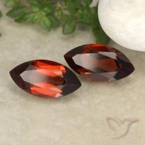 2.38 ctw Red Pyrope Garnet Stones, Natural Pyrope Garnet in Marquise Facet Shape for Sale