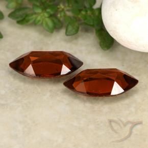 Pyrope Garnet Gemstones in 10 x 5.1 mm Size for Sale, Pyrope Garnet Stones in Deep Red Color