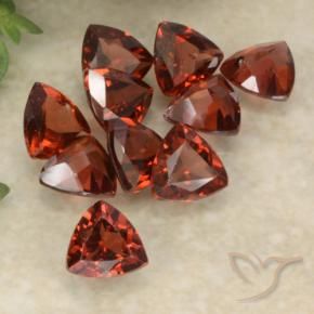 2.69 ctw Red Pyrope Garnet Stones, Natural Pyrope Garnet in Trillion Facet Shape for Sale