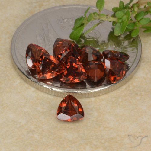 2.81ctw Natural Deep Red Pyrope Garnet, Trillion, VS