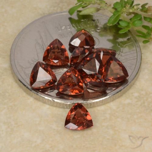 2.74ctw Natural Deep Red Pyrope Garnet, Trillion, VS