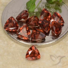 3.18 ctw Red Pyrope Garnet Stones, Natural Pyrope Garnet in Trillion Facet Shape for Sale