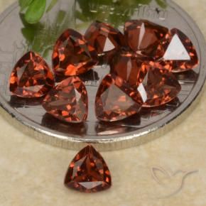 2.91 ctw Red Pyrope Garnet Stones, Natural Pyrope Garnet in Trillion Facet Shape for Sale
