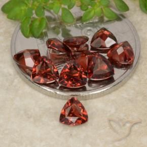 3.16 ctw Red Pyrope Garnet Stones, Natural Pyrope Garnet in Trillion Facet Shape for Sale