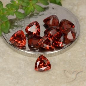 3.11 ctw Red Pyrope Garnet Stones, Natural Pyrope Garnet in Trillion Facet Shape for Sale