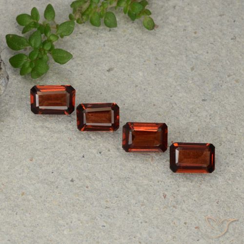 2.04ctw Natural Dark Red Pyrope Garnet, Emerald Cut, VS