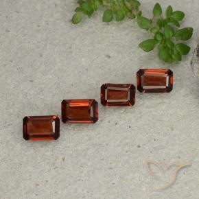 2.04 ctw Red Pyrope Garnet Stones, Natural Pyrope Garnet in Octagon Step Cut Shape for Sale