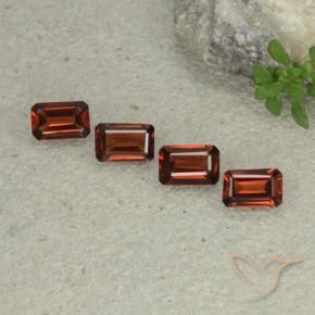 2.20 ctw Red Pyrope Garnet Stones, Natural Pyrope Garnet in Octagon Step Cut Shape for Sale