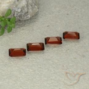 Pyrope Garnet Gemstones in 6 x 4 mm (calibrated) Size for Sale, Pyrope Garnet Stones in Sangria Red Color