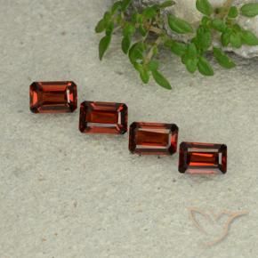 2.49 ctw Red Pyrope Garnet Stones, Natural Pyrope Garnet in Octagon Step Cut Shape for Sale