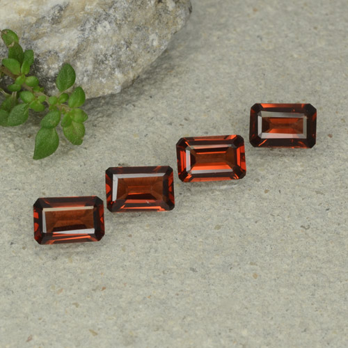 Rouge foncé Grenat Pyrope gemme - 0.6ct Octogone taillé en degrés (ID: 480692)