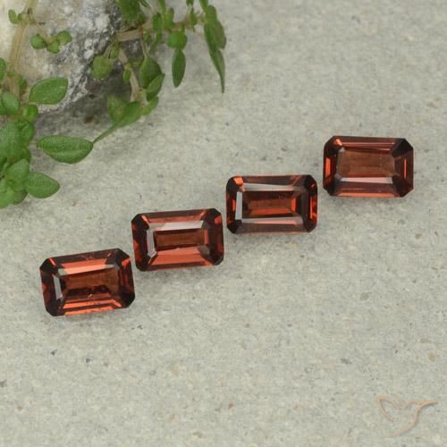 2.07ctw Natural Sangria Red Pyrope Garnet, Emerald Cut, VS