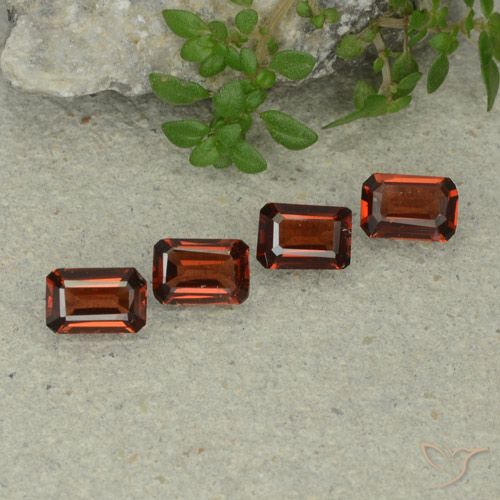 1.81ctw Natural Deep Red Pyrope Garnet, Emerald Cut, VS