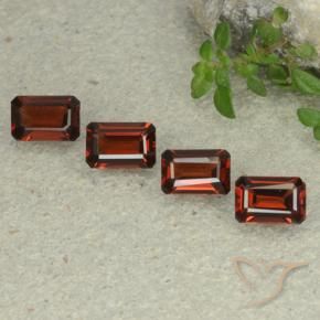 2.79 ctw Red Pyrope Garnet Stones, Natural Pyrope Garnet in Octagon Step Cut Shape for Sale