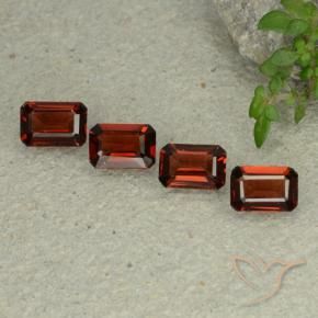 2.26 ctw Red Pyrope Garnet Stones, Natural Pyrope Garnet in Octagon Step Cut Shape for Sale