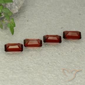 Pyrope Garnet Gemstones in 6 x 4 mm (calibrated) Size for Sale, Pyrope Garnet Stones in Deep Red Color