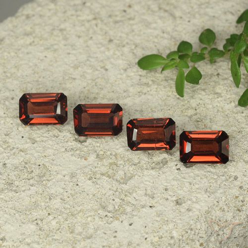 2.21ctw Natural Deep Red Pyrope Garnet, Emerald Cut, VS