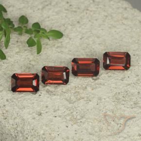 2.21 ctw Red Pyrope Garnet Stones, Natural Pyrope Garnet in Octagon Step Cut Shape for Sale