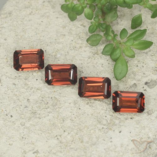 2.01ctw Natural Sangria Red Pyrope Garnet, Emerald Cut, VS