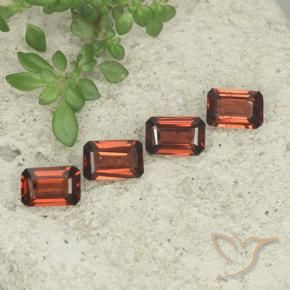 2.01 ctw Red Pyrope Garnet Stones, Natural Pyrope Garnet in Octagon Step Cut Shape for Sale