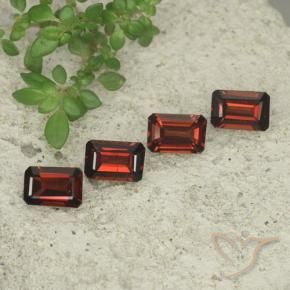 2.65 ctw Red Pyrope Garnet Stones, Natural Pyrope Garnet in Octagon Step Cut Shape for Sale