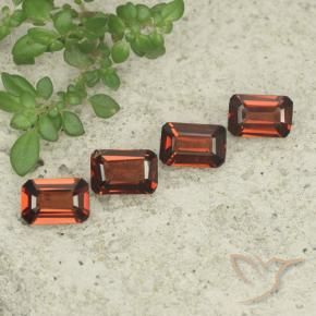 2.06 ctw Red Pyrope Garnet Stones, Natural Pyrope Garnet in Octagon Step Cut Shape for Sale