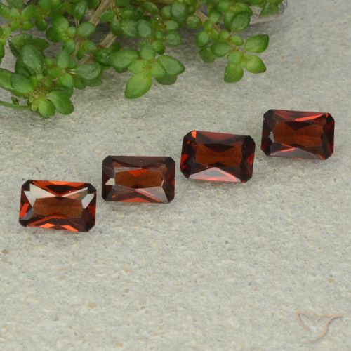2.07ctw Natural Sangria Red Pyrope Garnet, Emerald Cut, VVS-VS