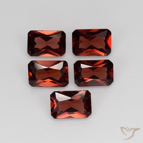 2.76 ctw Red Pyrope Garnet Stones, Natural Pyrope Garnet in Octagon / Scissor Cut Shape for Sale