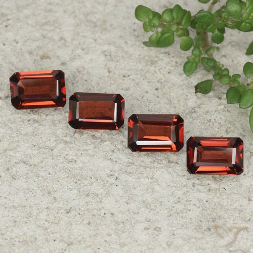 2.54ctw Natural Dark Red Pyrope Garnet, Emerald Cut, VVS-VS