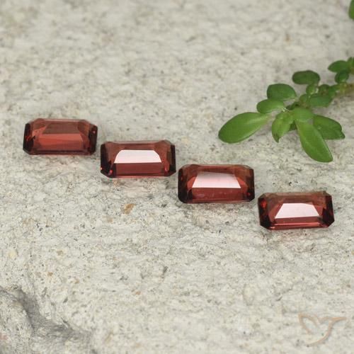 Pyrope Garnet Gemstones in 6 x 4 mm (calibrated) Size for Sale, Pyrope Garnet Stones in Scarlet Red Color