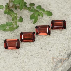 2.03 ctw Red Pyrope Garnet Stones, Natural Pyrope Garnet in Octagon Step Cut Shape for Sale