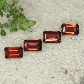 2.17 ctw Red Pyrope Garnet Stones, Natural Pyrope Garnet in Octagon Step Cut Shape for Sale