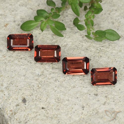 1.98ctw Natural Deep Red Pyrope Garnet, Emerald Cut, VS