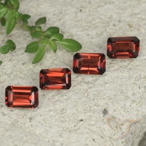 2.01 ctw Red Pyrope Garnet Stones, Natural Pyrope Garnet in Octagon Step Cut Shape for Sale