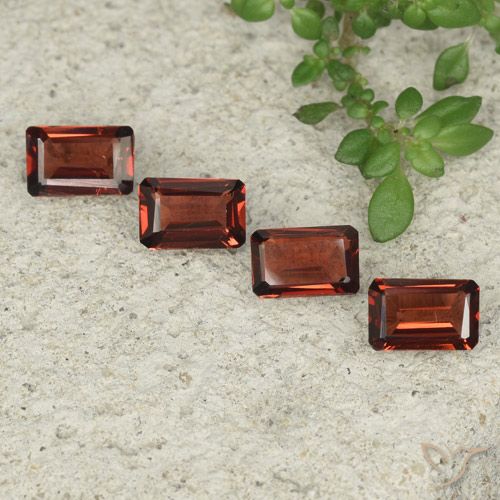 2.17ctw Natural Scarlet Red Pyrope Garnet, Emerald Cut, VS