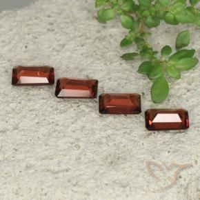 Pyrope Garnet Gemstones in 6 x 4 mm (calibrated) Size for Sale, Pyrope Garnet Stones in Scarlet Red Color