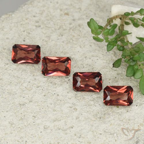 2.42 ct Octagon Cut Pyrope Garnet, 6 x 4.1 mm From Mozambique, Photo A
