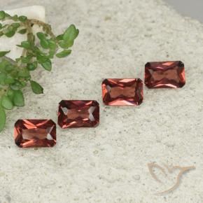 2.42 ctw Red Pyrope Garnet Stones, Natural Pyrope Garnet in Octagon / Scissor Cut Shape for Sale
