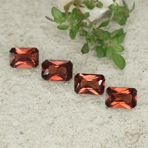 2.44ctw Natural Sangria Red Pyrope Garnet, Emerald Cut, VVS-VS