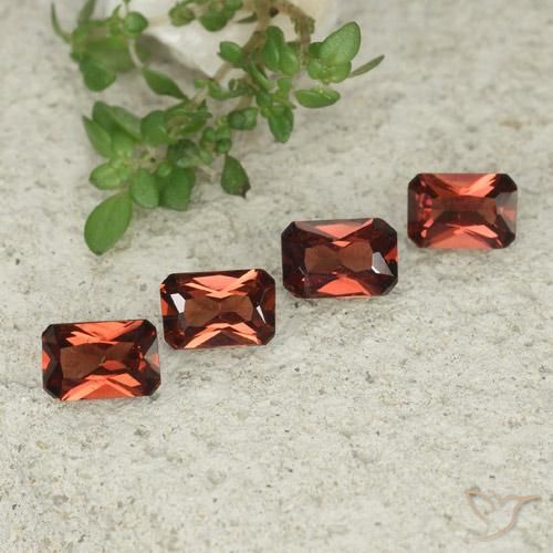 2.44 ctw Red Pyrope Garnet Stones, Natural Pyrope Garnet in Octagon / Scissor Cut Shape for Sale