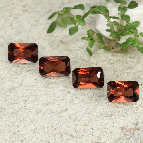 2.45 ct Octagon Cut Pyrope Garnet, 5.9 x 3.8 mm From Mozambique, Photo A