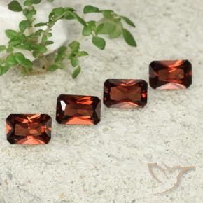 2.45 ctw Red Pyrope Garnet Stones, Natural Pyrope Garnet in Octagon / Scissor Cut Shape for Sale