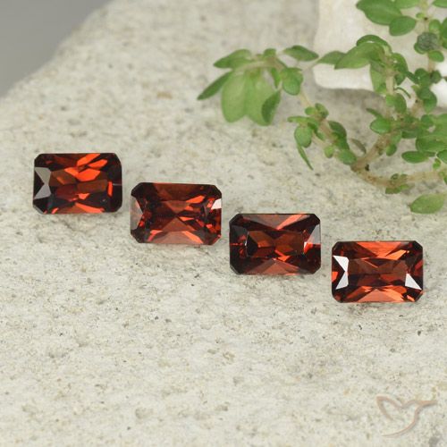 2.64 ct Octagon Cut Pyrope Garnet, 5.9 x 4 mm From Mozambique, Photo A