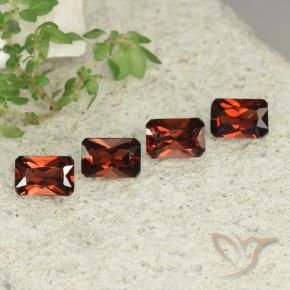 2.64 ctw Red Pyrope Garnet Stones, Natural Pyrope Garnet in Octagon / Scissor Cut Shape for Sale