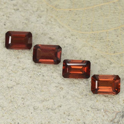 2.64ctw Natural Deep Red Pyrope Garnet, Emerald Cut, VS